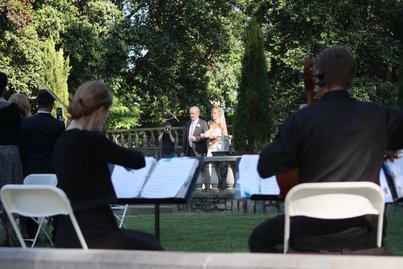 wedding ceremony at Botanical Garden